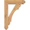 Ekena Millwork Olympic Arts and Crafts Smooth Bracket w/ Offset Brace, Western Red Cedar, 5 1/2"W x 20"D x 28"H BKT0604X20X28OLY03SWR - alternate 4